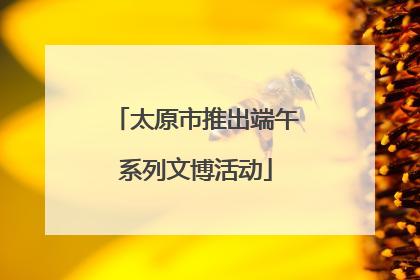 太原市推出端午系列文博活动