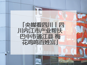 央媒看四川丨四川内江市产业帮扶巴中市通江县 梅花鸡鸣百姓富