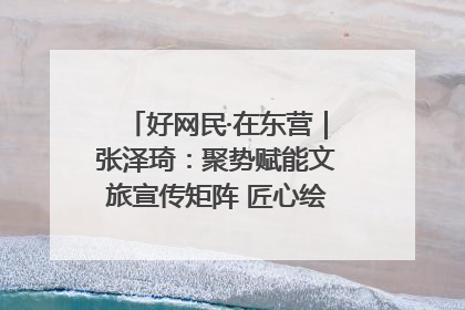 好网民·在东营｜张泽琦：聚势赋能文旅宣传矩阵 匠心绘就东营诗与远方