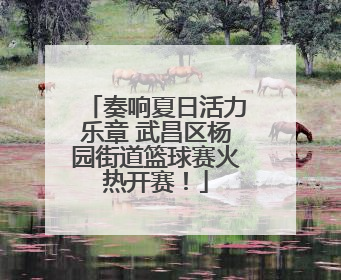 奏响夏日活力乐章 武昌区杨园街道篮球赛火热开赛！