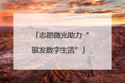 志愿微光助力“银发数字生活”