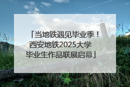 当地铁遇见毕业季！西安地铁2025大学毕业生作品联展启幕