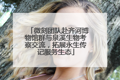 微刻团队赴齐河博物馆群与泉溪生物考察交流，拓展永生传记服务生态