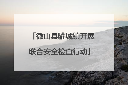 微山县驩城镇开展联合安全检查行动