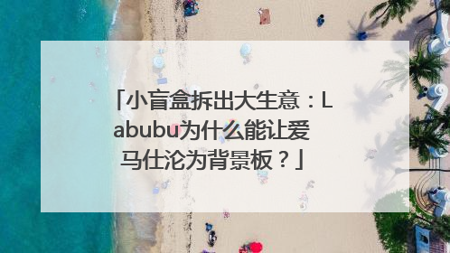 小盲盒拆出大生意：Labubu为什么能让爱马仕沦为背景板？