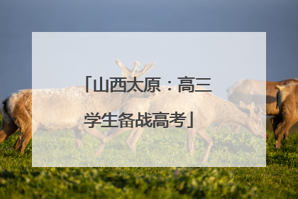 山西太原：高三学生备战高考