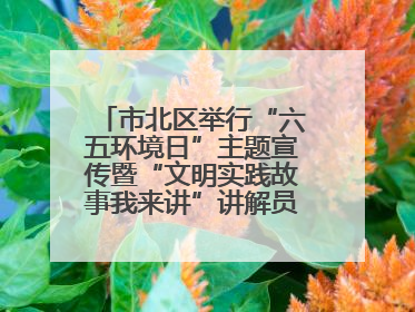 市北区举行“六五环境日”主题宣传暨“文明实践故事我来讲”讲解员大赛颁奖仪式