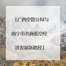 广西空管分局与南宁市共商低空经济发展新路径
