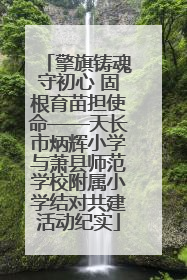 擎旗铸魂守初心 固根育苗担使命——天长市炳辉小学与萧县师范学校附属小学结对共建活动纪实