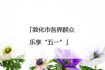 敦化市各界群众乐享“五一”
