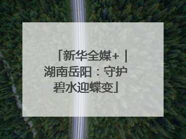新华全媒+｜湖南岳阳：守护碧水迎蝶变