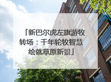 新巴尔虎左旗游牧转场：千年轮牧智慧绘就草原新景