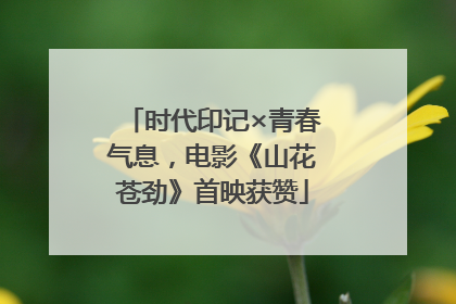 时代印记×青春气息，电影《山花苍劲》首映获赞