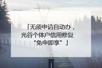 无须申请自动办，光谷个体户信用修复“免申即享”