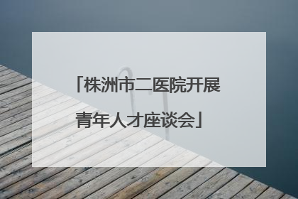 株洲市二医院开展青年人才座谈会