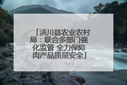 潢川县农业农村局：联合多部门强化监管 全力保障肉产品质量安全