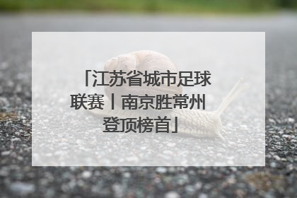 江苏省城市足球联赛丨南京胜常州 登顶榜首
