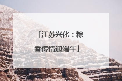 江苏兴化：粽香传情迎端午