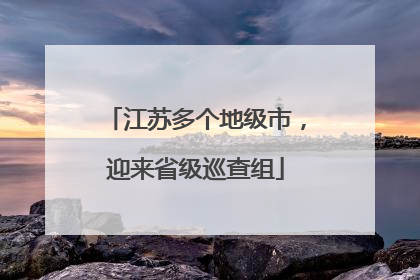 江苏多个地级市，迎来省级巡查组