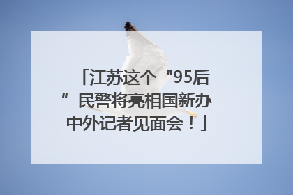 江苏这个“95后”民警将亮相国新办中外记者见面会！