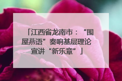 江西省龙南市：“围屋燕语”奏响基层理论宣讲“新乐章”