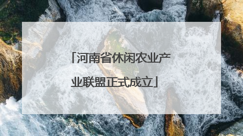 河南省休闲农业产业联盟正式成立
