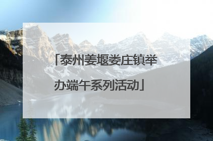 泰州姜堰娄庄镇举办端午系列活动