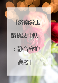 济南舜玉路执法中队：静音守护高考