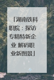 湖南铁科职院：探访专精特新企业 解码职业新图景