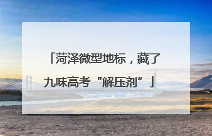 菏泽微型地标，藏了九味高考“解压剂”