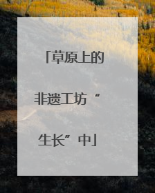 草原上的非遗工坊“生长”中