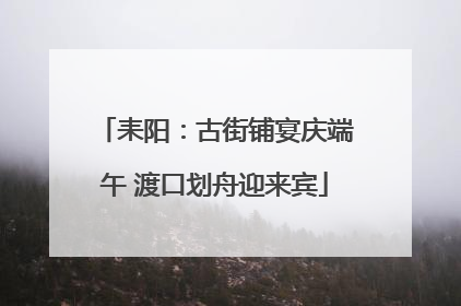 耒阳：古街铺宴庆端午 渡口划舟迎来宾