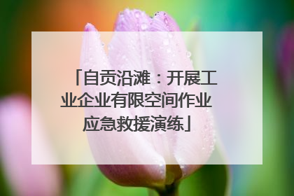自贡沿滩：开展工业企业有限空间作业应急救援演练