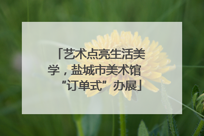 艺术点亮生活美学，盐城市美术馆“订单式”办展