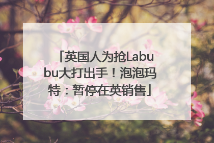 英国人为抢Labubu大打出手！泡泡玛特：暂停在英销售