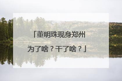 董明珠现身郑州 为了啥？干了啥？