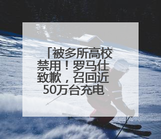 被多所高校禁用！罗马仕致歉，召回近50万台充电宝