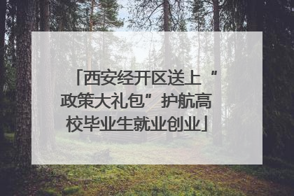 西安经开区送上“政策大礼包”护航高校毕业生就业创业