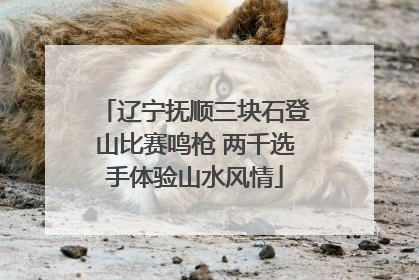 辽宁抚顺三块石登山比赛鸣枪 两千选手体验山水风情