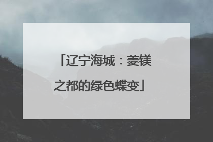 辽宁海城：菱镁之都的绿色蝶变