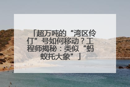 超万吨的“湾区伶仃”号如何移动？工程师揭秘：类似“蚂蚁托大象”