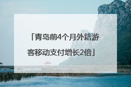青岛前4个月外籍游客移动支付增长2倍