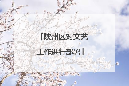 陕州区对文艺工作进行部署