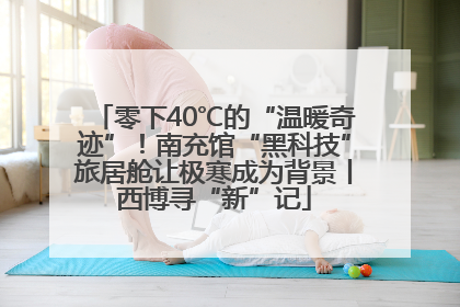 零下40℃的“温暖奇迹”！南充馆“黑科技”旅居舱让极寒成为背景丨西博寻“新”记