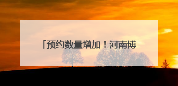 预约数量增加！河南博物院暑期文化大餐来了