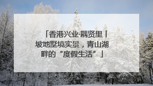 香港兴业·耦贤里丨坡地墅境实景，青山湖畔的“度假生活”
