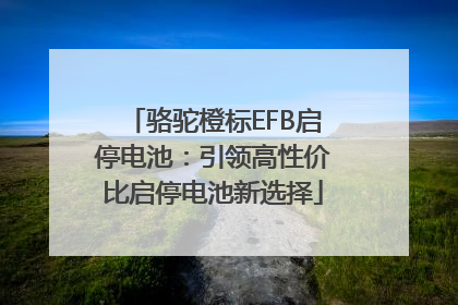 骆驼橙标EFB启停电池：引领高性价比启停电池新选择