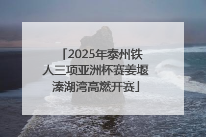 2025年泰州铁人三项亚洲杯赛姜堰溱湖湾高燃开赛