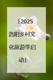 2025洛阳乡村文化旅游季启动