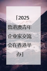 2025鲁港澳青年企业家交流会在香港举办
